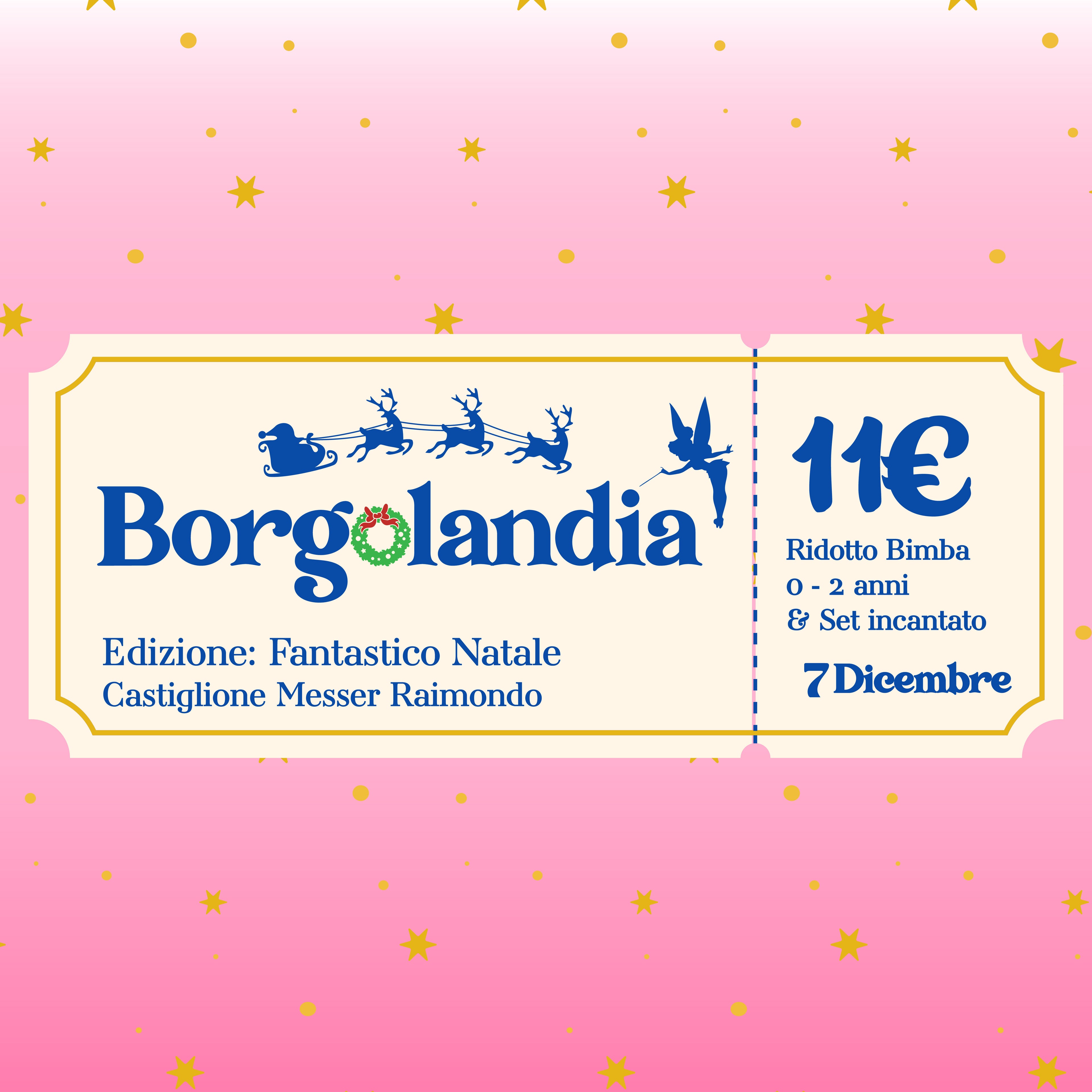 BIGLIETTO PICCOLE SOGNATRICI PLUS BIMBA 0-2 ANNI + SET INCANTATO